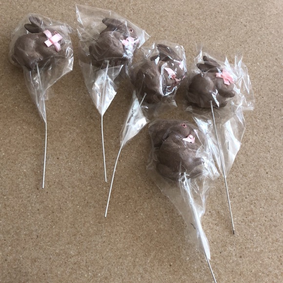 12. NWT Baby shower/ Easter bunny picks decorations - Picture 7 of 16